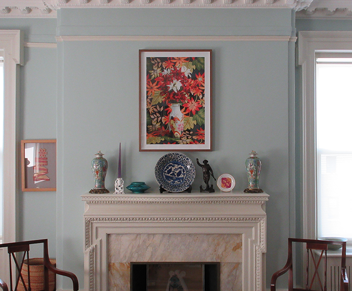 Mantle Picture Hanging